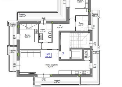 RIF.315-4 - SOTTOMARINA CENTRO, APPARTAMENTO DI NUOVA COSTRUZIONE CON VISTA MARE